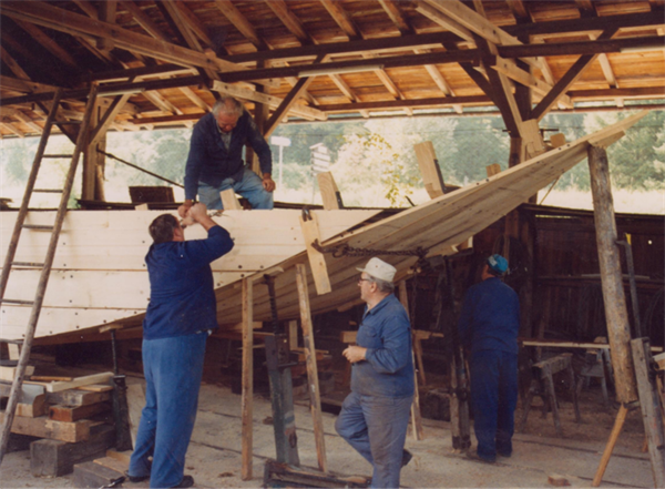 Bau des letzten Trauners 1993
